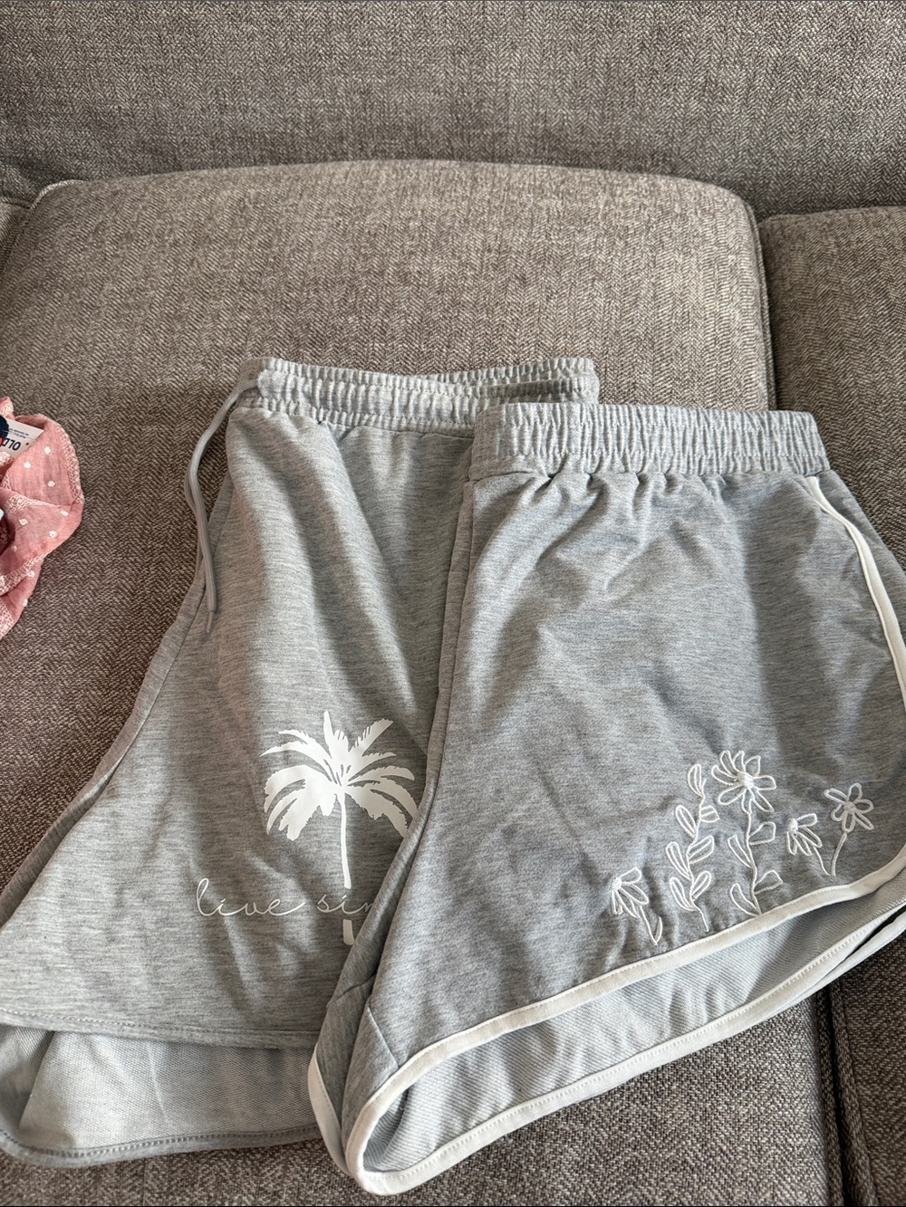 Set of 2 - SHEIN Curve Light Gray Lounge Shorts